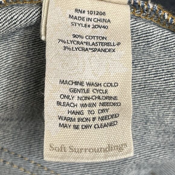 Soft Surroundings Jeans Womens Size 8 Utlimate High Rise Flare 2DV40 - Picture 10 of 10